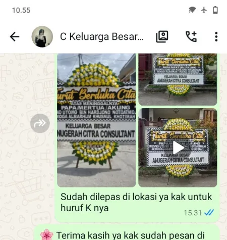 Pengiriman Papan Bunga Duka Gedung Bidakara