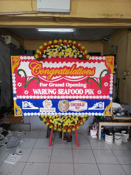 Papan Bunga Ucapan Selamat Gedung Bidakara