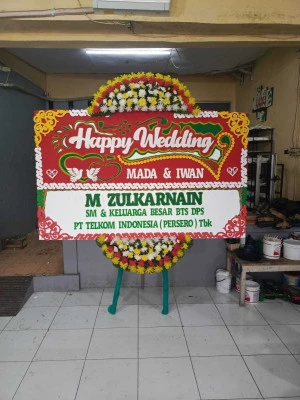 Papan Bunga di Gedung Bidakara