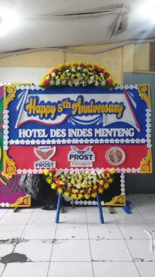 Papan Bunga di Gedung Bidakara