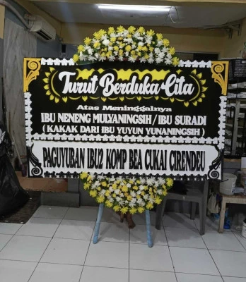 Papan Bunga di Gedung Bidakara