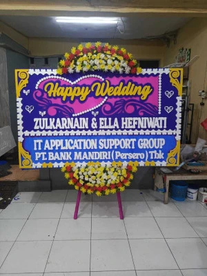Papan Bunga di Gedung Bidakara